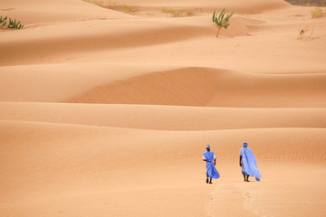Fototapeta na wymiar Zwiedzanie na pustyni
