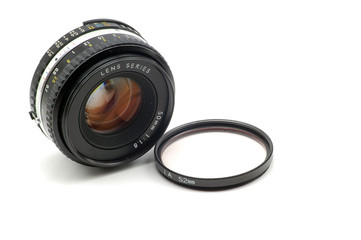 Camera lens and filter