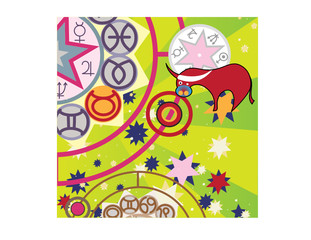 Naklejka premium taurus - ground zodiac sign