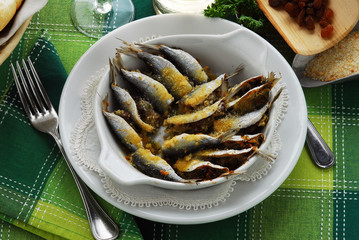 Sarde farcite con uvetta e pinoli - Secondo pesce Lombardia