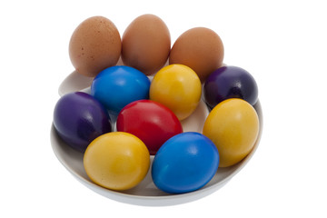 Ostern, bemalte Ostereier