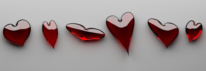 many different heart shape