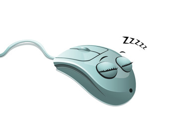 Schlafende Computer-Maus
