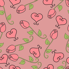 Romantic flower pattern