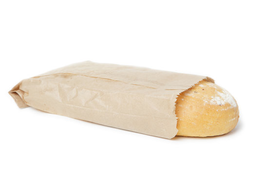 Loaf Of Bread In  Paper Bag