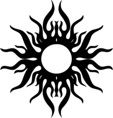 Sonne, Tribal Tattoo