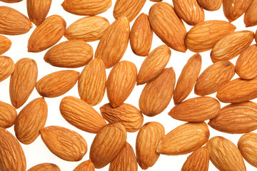 Almonds background