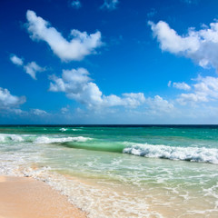 Fototapeta na wymiar Piękna plaża i morze