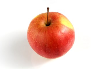Delightful apple isolated on a white background