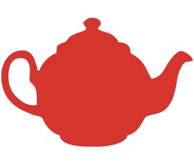 red teapot vector illustration