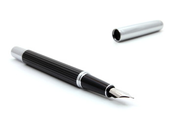 fountain pen isolated on white background