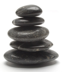 Pile of smooth stones.