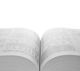 Open Book. Landscape Orientation.