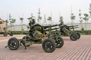 Fototapeta premium anti-aircraft machine gun
