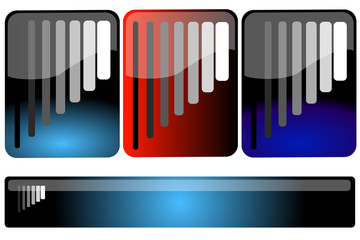 Set of company symbols or emblems