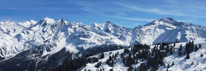 Velvet curtains Mont Blanc panoramique alpin