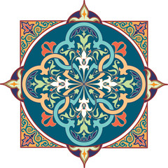 Arabic floral pattern motif Arabic floral pattern motif