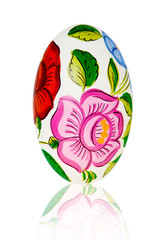 Easter egg with floral decoration