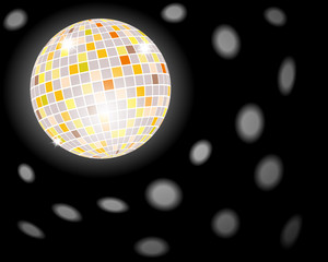 Disco ball retro party
