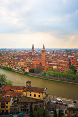 Fototapeta na wymiar Verona city landscape