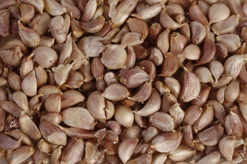 Garlic cloves background