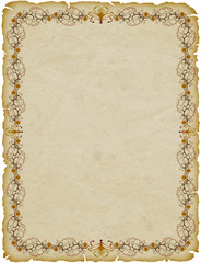 Pergamena Cornice-Parchemin Cadre-Parchment Frame