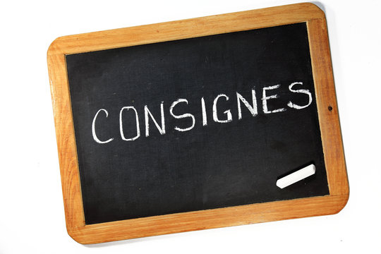 panneau consignes