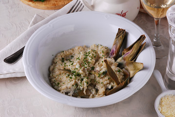 Risotto e carciofi - Primi piatti - Cucina vegetariana