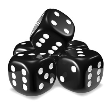 Dice - super black