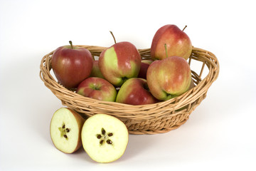 Apples in basket