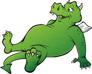 Fototapeta premium friendly dragon