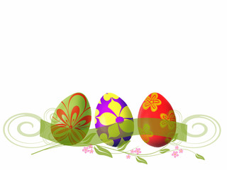 Bunte Ostereier,Frühling