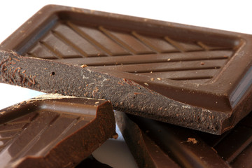 Broken dark chocolate