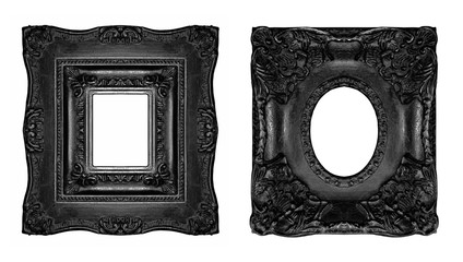 Beautiful black baroque frames