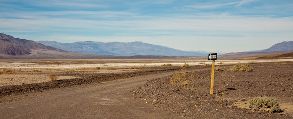 One Way Road in Death Valley