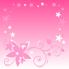 pink floral pattern
