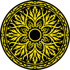 Symbolic Celtic Circle with detailed Ornaments - Vector Image