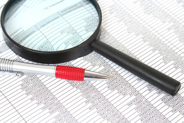 Hand and magnifier