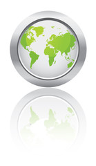 Obraz premium Ecology world globe button