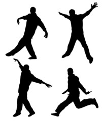 uomo in movimento (vettoriale)