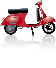 motocicleta escooter moto italiana romantica classica