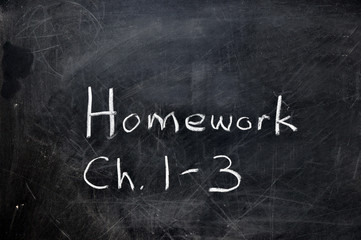 Homework on Chalkboard