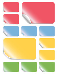 Colorful Rectangle Peeling Stickers