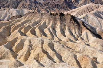 rocks at zabriskie point in death valley