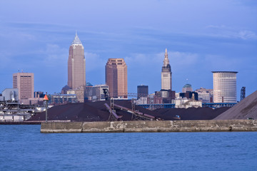 Fototapeta premium Night in Cleveland