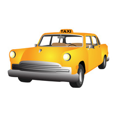 Obraz na płótnie Canvas vector taxi car