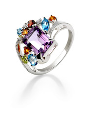 isolated jewelry at white background
