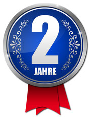 2 Jahre Jubiläum Button
