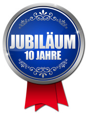 10 Jahre Jubiläum Button