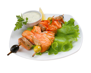 fish roast.close-up